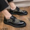 British Style Fashion Mix Color Men Brogue Shoes Casual Pointed Leather Shoes Men Low-Heel Formal Shoes Men Zapatos Cuero Hombre