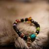 Exquisite Agarwood Carving Multi-Treasure Bracelet