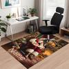 Custom Name Christmas Santa Claus Printed Carpet, for Office Chair Living Room Bedroom Kitchen Room Decor Gifts.