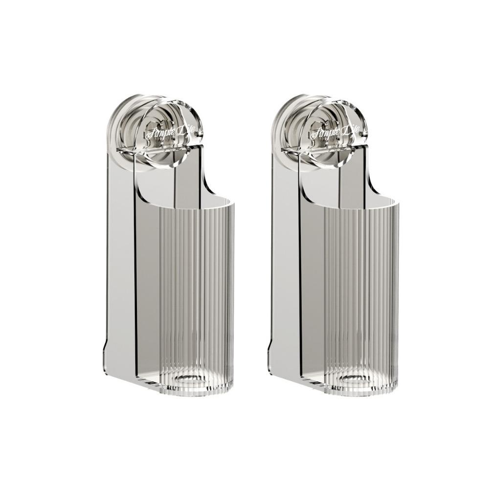 2Pcs Wall Mounted Suction Cup Electric Toothbrush Holder Plastic Toothbrush Rack Bathroom