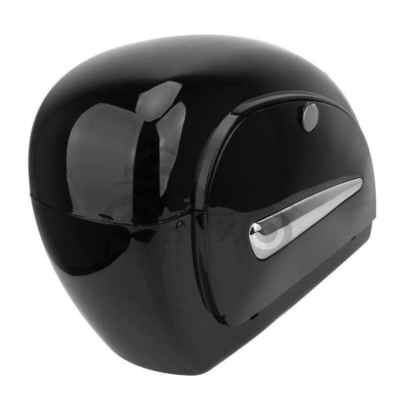 Black Small Pannier with Lights for Harley Cruiser Prince Motorcycle