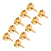 10pcs Metal Small Funnel Mini Aluminum Alloy Funnel for Filling Bottles and Transferring Cosmetics PerfumeGold
