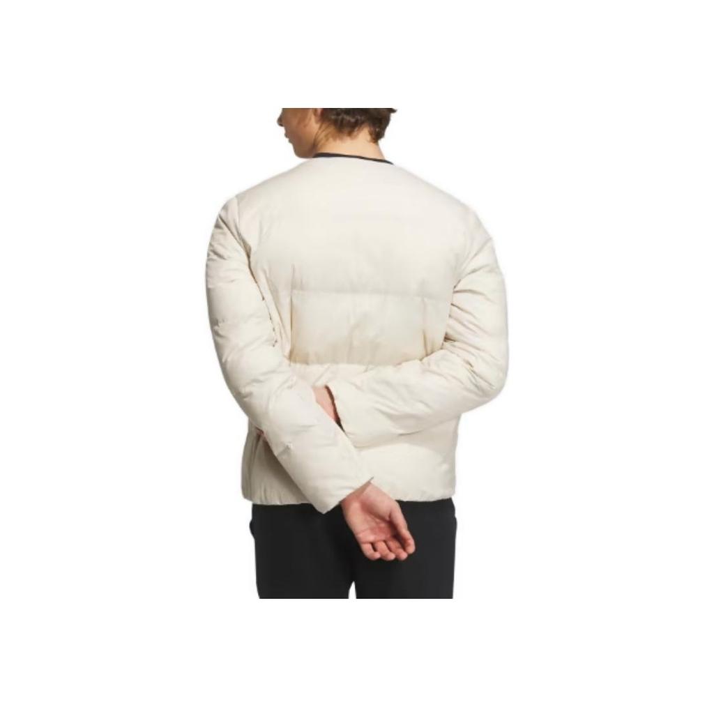 Adidas Slim Fit Solid Floral Round Neck Zip Jacket Men Jacket White IT8750