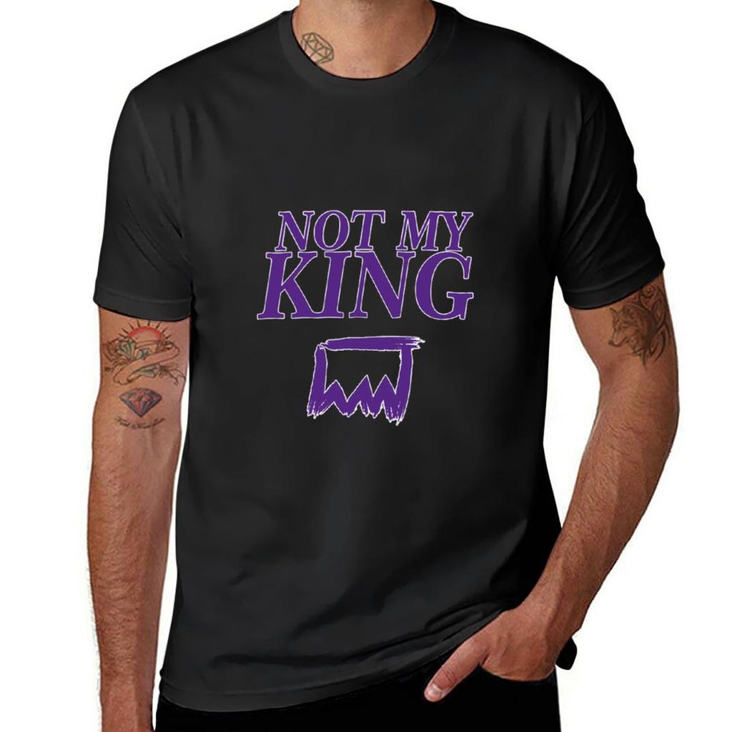 Not My king TShirt korean fashion summer tops mens clothes