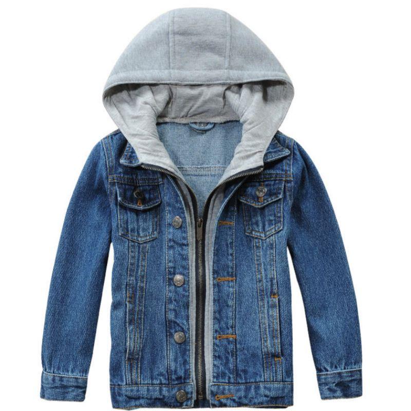 Джинсовая куртка-топ весенне-осенняя детская куртка Image color 90 Is Suitable for Height 80