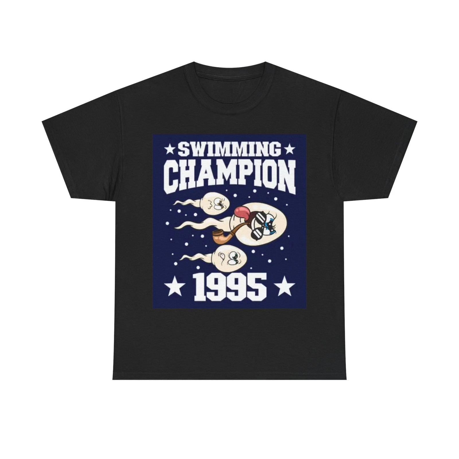 Men s and Women s T-shirts Swimming Champion XL