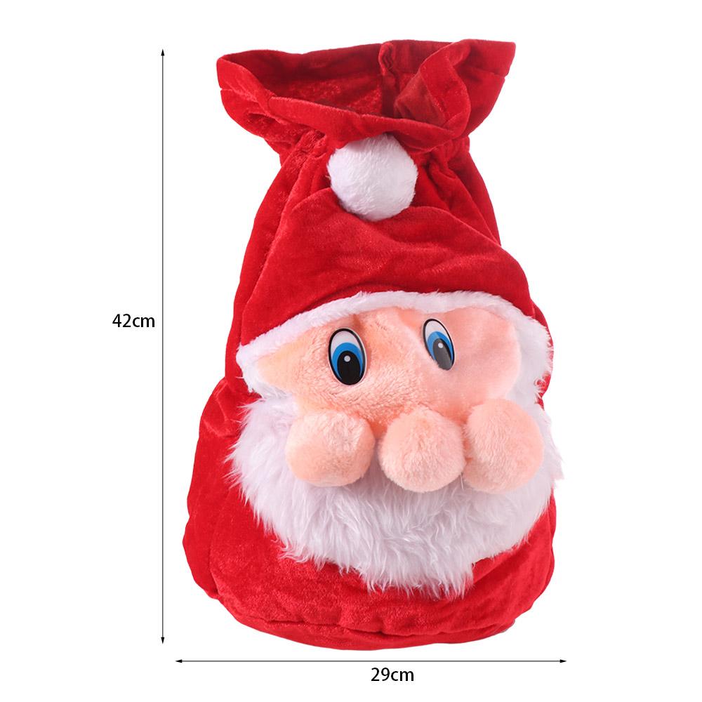 Velvet Christmas Gifts Bag Santa Claus Gifts Storage Pouch Exquisite Plush Candy Bags  Friends