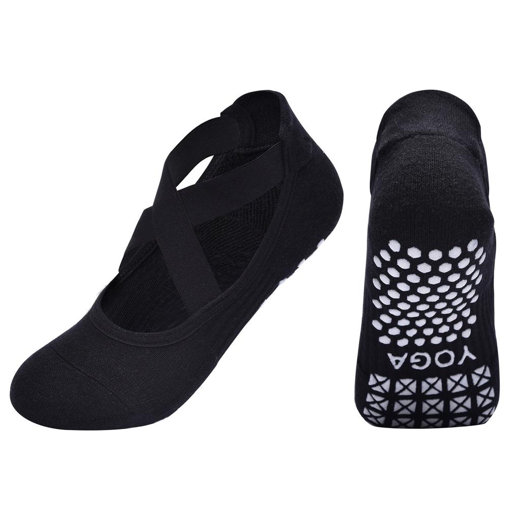 Multi Styles Black Yoga Socks Anti-slip Pilates Socks Women Breathable Indoor Ballet Dance Trampoline Aerobics Sports Socks