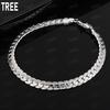 925 Sterling Silver 6mm Fish Scale Pattern Side Chain Bracelet - Powerful Gift Jewelry