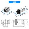 Xiatiaosann 6pcs GX16 5-Pin Aviation Connector MaleFemale Panel Aviation Wire Connector Plug Socket for Power Connection with 6 Waterproof Covers and