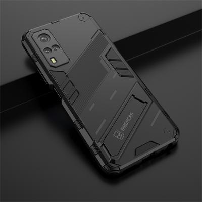 Pour Vivo Y51 2020 Y31 2021 Y 31 Y53S Y51A Étui Magnétique Support D'armure Étui Pour V21 V21E Y21 Y21S Y33S iQOO 7 8 Z3 Z5 Couverture Arrière