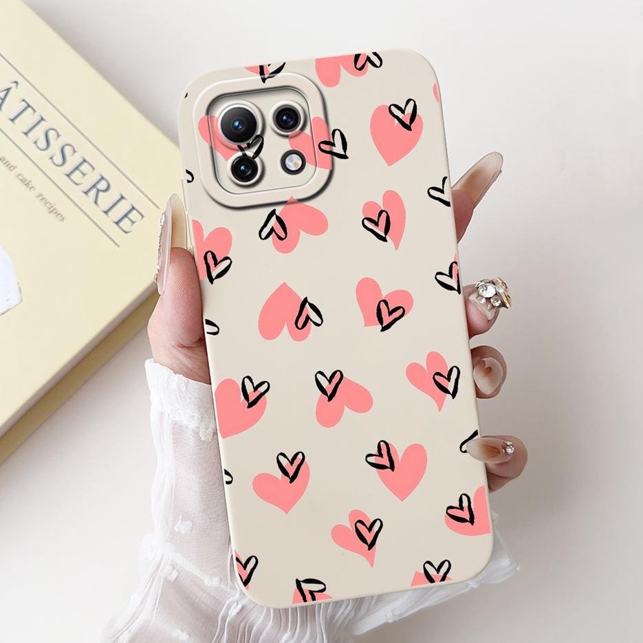 For Xiaomi Mi 11 Lite 5G Case Cute Cartoon Cover Shockproof Soft TPU Phone Case For Xiaomi Mi 11 Lite NE 5G 11Lite Mi11Lite Bags