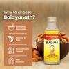 Baidyanath Ayurved Badam Tail 50ml Sweet Almond Hair & Skin Oil Vitamin E Rich Moisturizing Massage Oil Pack of 1