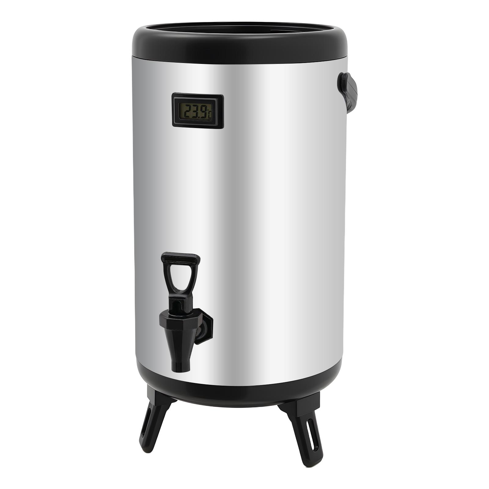 

3.17Gal Insulated Beverage Dispenser, 12H Hot/Cold, 304 Stainless Steel with Faucet for Party Wedding Outdoor Camping