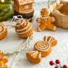 Cute Gingerbread Man Christmas Garland Ornament Festive Hanging Decor New Year Festive Accessory Christmas Decorations