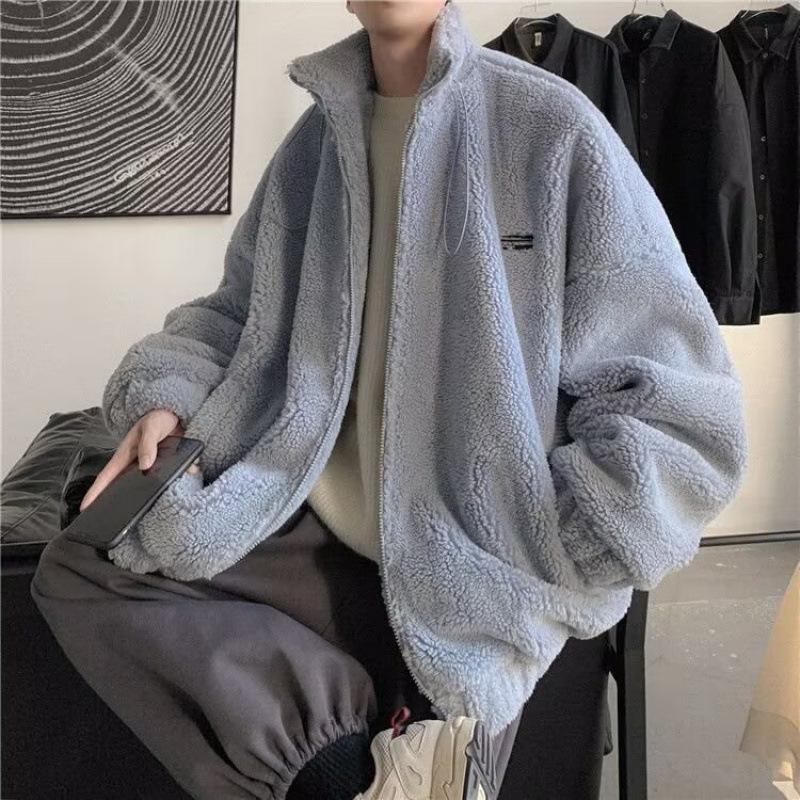 2025 Men's Trendy Lambswool Fleece Jacket - Autumn/Winter Street Style