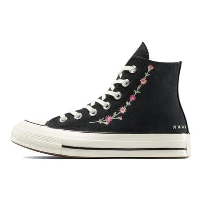 Années 1970 Chaussures en Toile Montantes Confortables et Polyvalentes Baskets Unisexe Noir A15083C