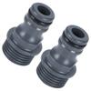 2 Stück G1/2 Außengewinde Schnellkupplungsnippel Gartenschlauchhahnnippel-Adapter Bewässerungswerkzeug