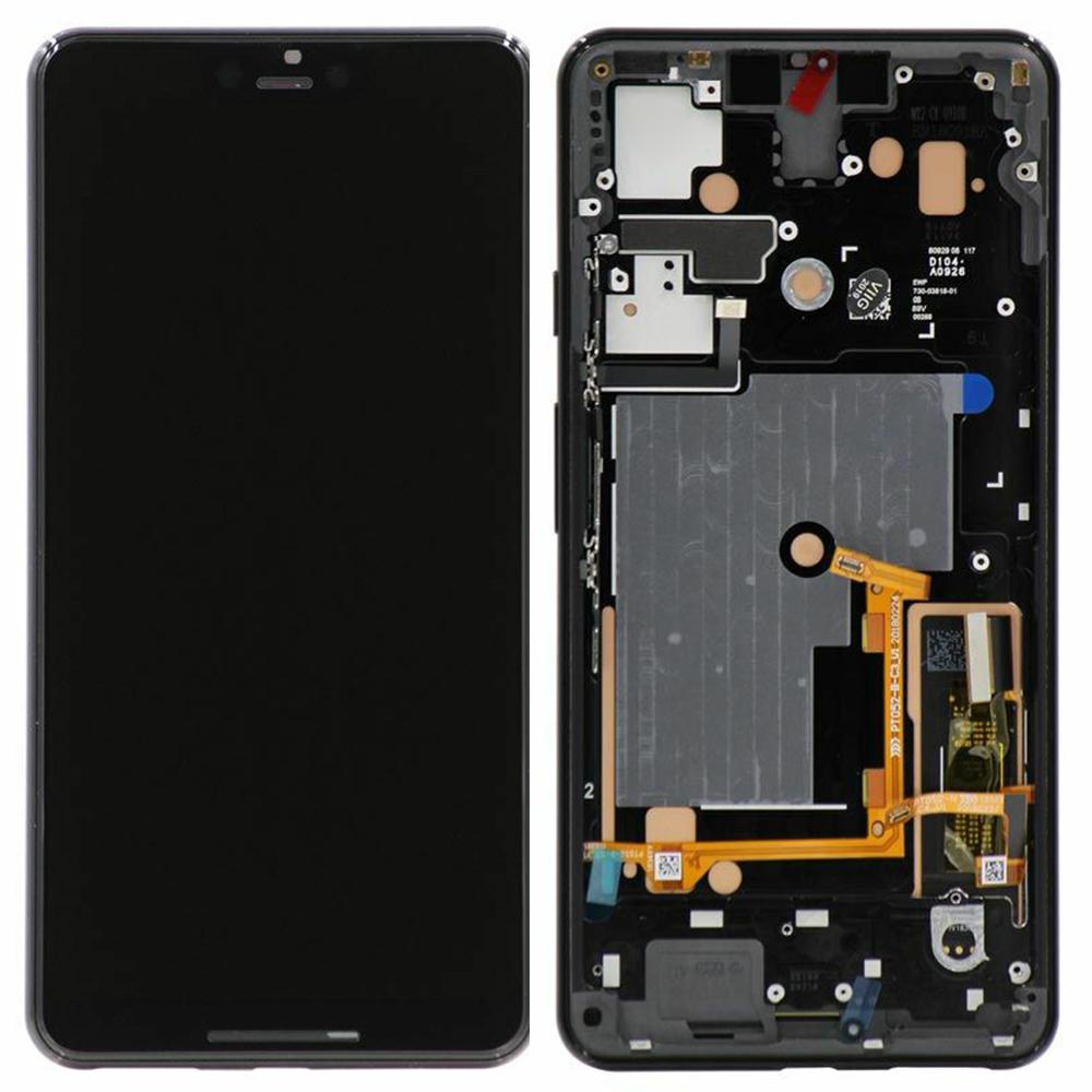 For Google Pixel 3 XL G013C OEM Grade S OLED Screen and Digitizer Assembly+Frame (Without Logo)