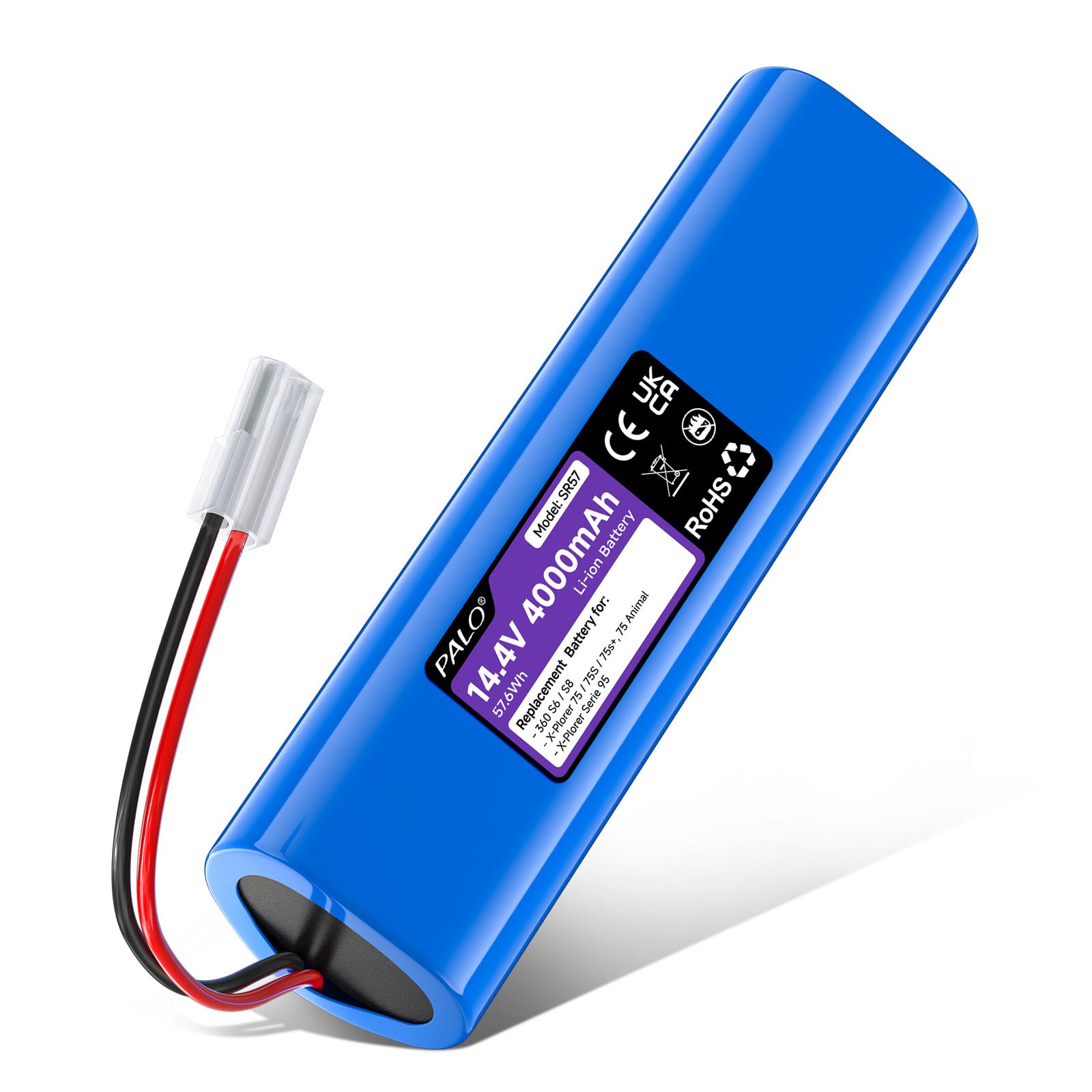 14.4V 4000mAh Replacement Battery for Qihoo 360 S6 S8 for X-Plorer 75 Animal 75s X-Plorer 75S+ Rowenta Serie 95 Robotic Vacuum 1pcs