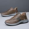 Designerns Nya Herrskor i Äkta Läder med Tjock Sula Sportskor Utomhuskängor Herrskor Business Casual