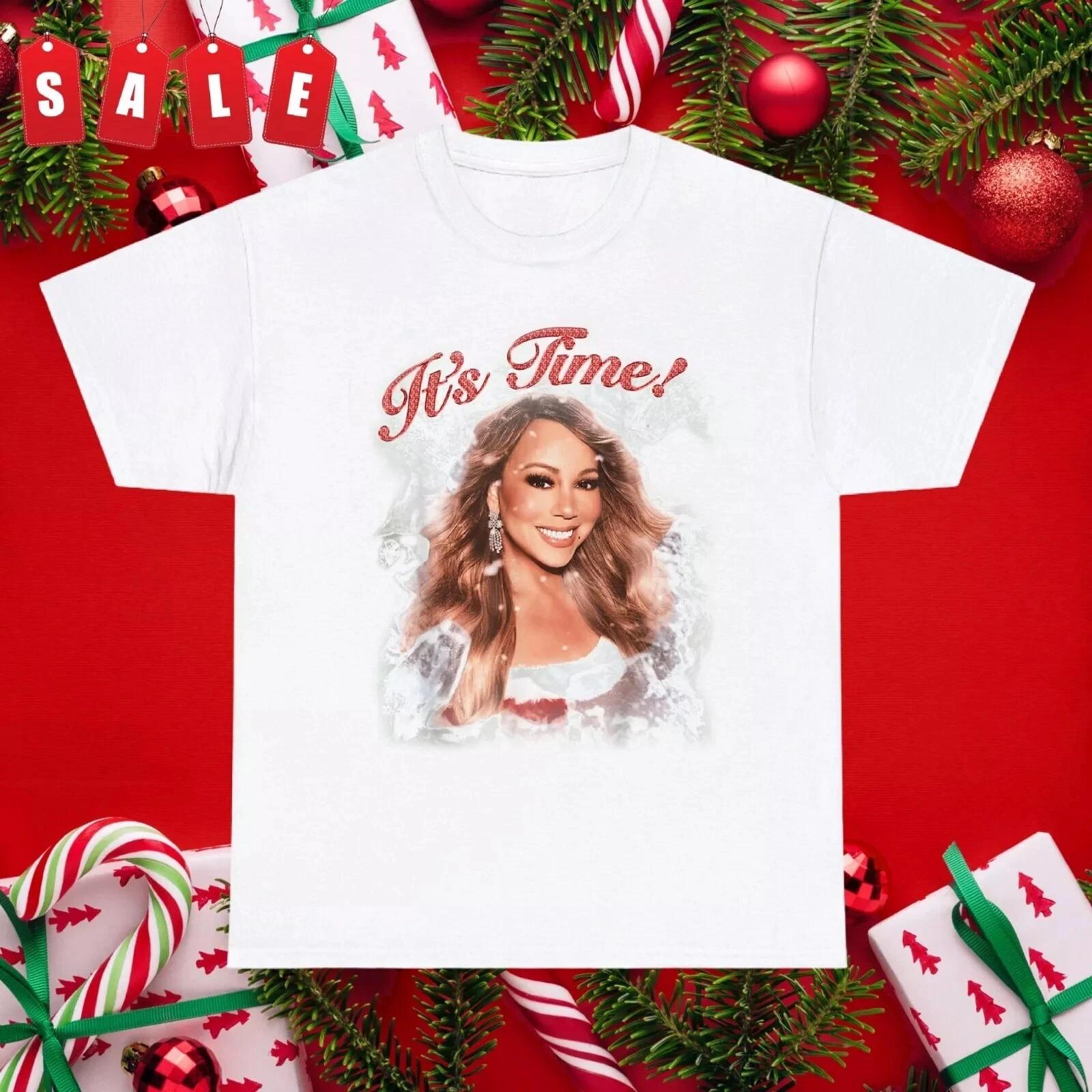 Mariah Carey it s time christmas Gift For Fans Unisex All Size Shirt 2XL