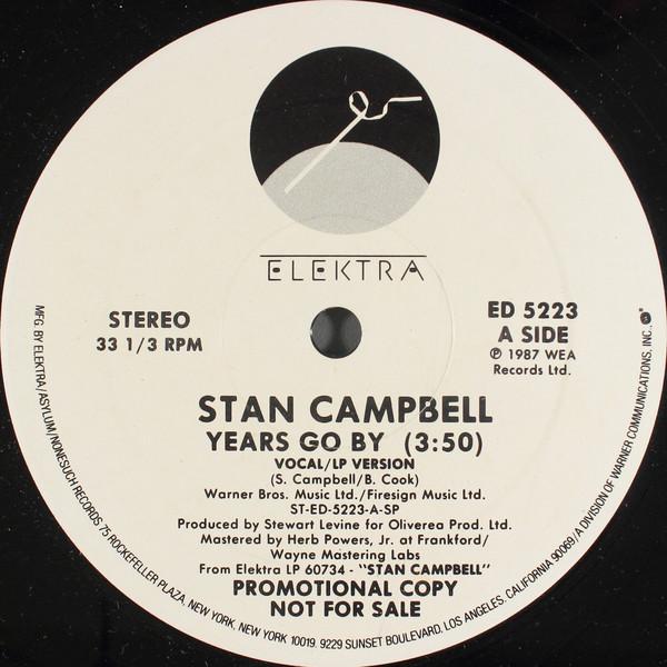

12inch Record STAN CAMPBELL - Years Go By ED5223 Elektra 1987 US Soul/Funk Used