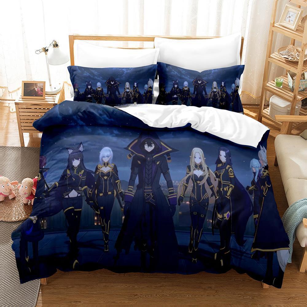 The Eminence In Shadow Cid Kagenou Bedding Set Cartoon Anime Three-piece Set Adult Kid Bedroom Duvet Cover Sets Home Textiles