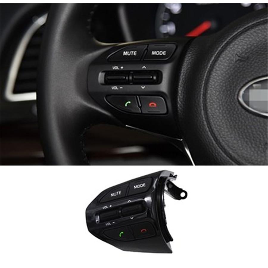 Left steering wheel control button for o mode and hands-free operation