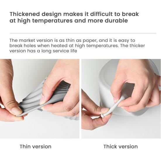 Air Fryer Silicone Baking Pan Reusable Non Stick Silicone Liner for Meats Vegetables Desserts Easy Cleanup Air Fryer