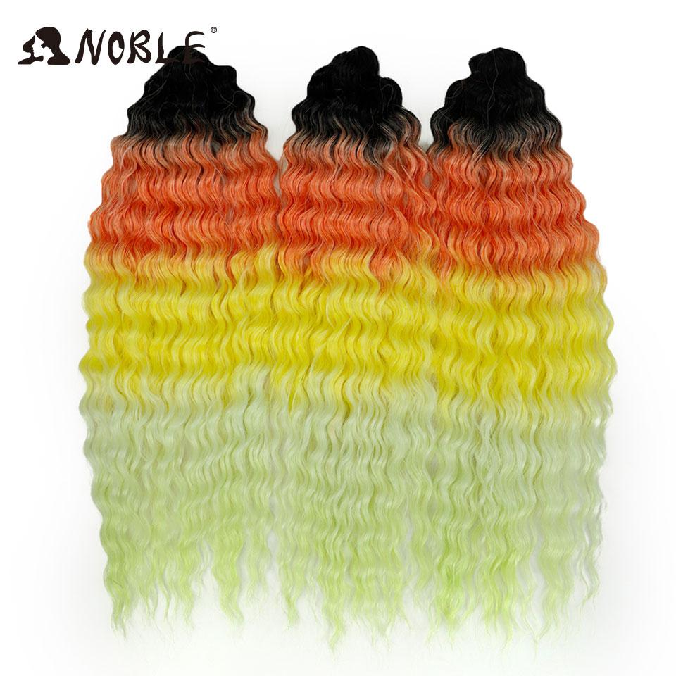 Edles Häkelhaar Locken Haar Wasserwelle 24 Zoll 300g Ombre Blond Twist Häkelhaar Zopf Haar Deep Wave Flecht Haarverlängerung
