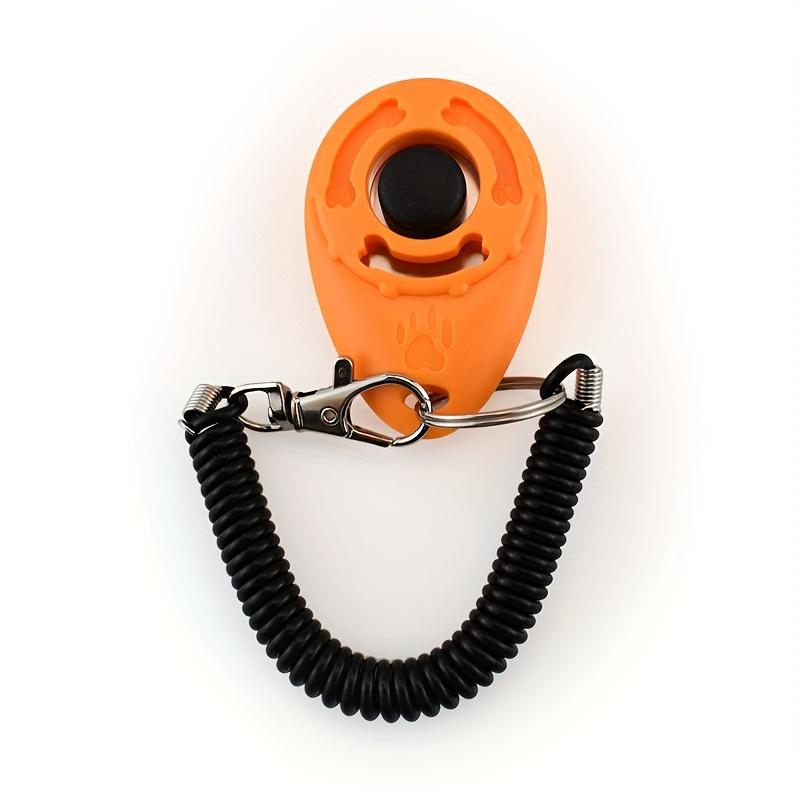 

Oval Clicker Training Aid for Dogs - Colorful, Durable Plastic with Black Wrist Strap and Metal Buttons, Clicker Sound Toy for Effective Dog Training