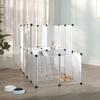 VidaXL Cage for Small Animals Transparent 142x74x93 Cm PP and Steel 340574