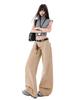 2026 Spring/Summer Women's Casual Washed Pleated Wide-Leg Low-Waist Slimming Jeans