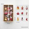 Christmas Glass Snowman Old Man Set Decoration Hanging Christmas Tree Decoration Christmas Window Living Room Room Decoration