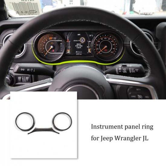 3pcs Inner Dashboard Control Panel Decor Cover Trim For Jeep Wrangler JL JT 18+