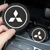 1/2PCS Car Water Cup Mats Silicone Silent Coasters Accessories For Mitsubishi Asx Lancer Outlander l200 Xpander Pajero 4 Montero SL8