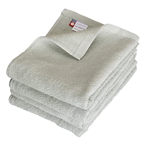 

oruTa Imabari Face Towels, Set of 4, Thin, Quick-Drying, Compact, 200 Momme, Made in Japan, Natural, Sports, Hand Washing, Bath, 100% Cotton, Gray