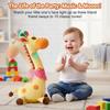 Gifskiu Dancing Talking Giraffe Toy, Singing Plush Giraffe with Adjustable Volume, Tummy Time Toy, Remote & USB Charging – 2PCS