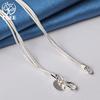 925 Sterling Silver 20 Inch Snake Chain Three Rose Flows Pendant Necklace Jewelry