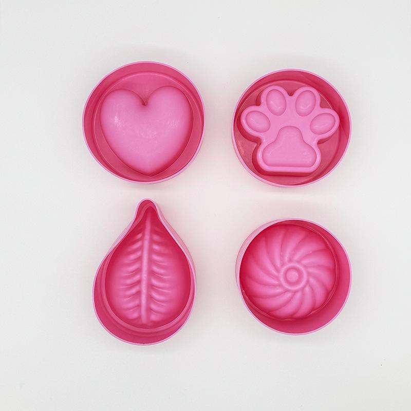 4 Pezzi Timbro per Panini del Festival di Metà Autunno - Stampo Tradizionale Cinese per Panini Pressa per Ravioli Produttore di Dim Sum Stampo in Plastica Fatto in Casa per Xiaolongbao