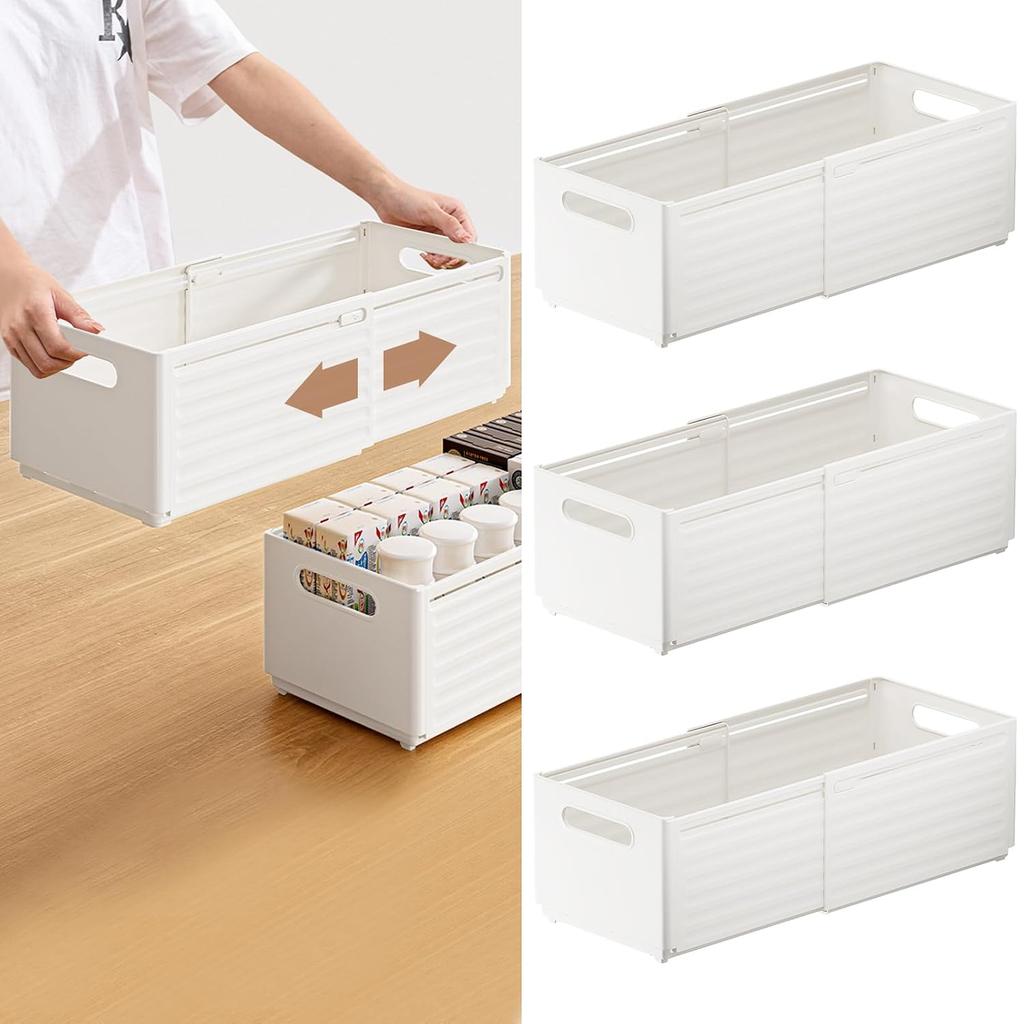 Yazi expandable storage case drawer plastic box small item holder organizing slideadjustable