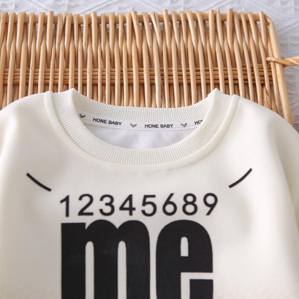 Kids Casual Long-Sleeve Set, Comfortable Daily Wear Outfits