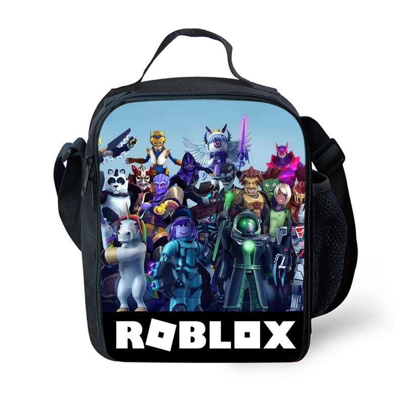 Durable Roblox Thermal Insulated Picnic Lunch Bag With Large Capacity And Easy To Wash
