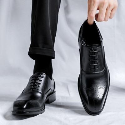 Britischer Lackleder Businessschuh Herren Anzugschuhe 2025Herbst Neu Dicke Sohle Schuhe Herren Leder Original Luxus Hochzeitsschuhe