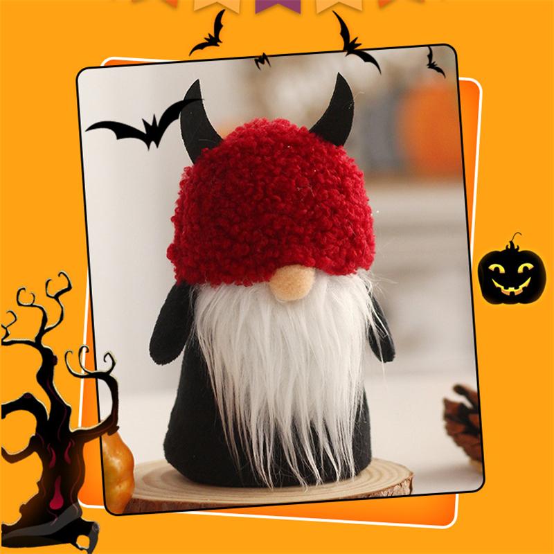 Gnom de Halloween Liliac Negru Dovleac Ornament Păpușă Creativ Păpuși Bătrân Fără Față pentru Halloween 2022 Truc Sau Dulce Petrecere Cadou