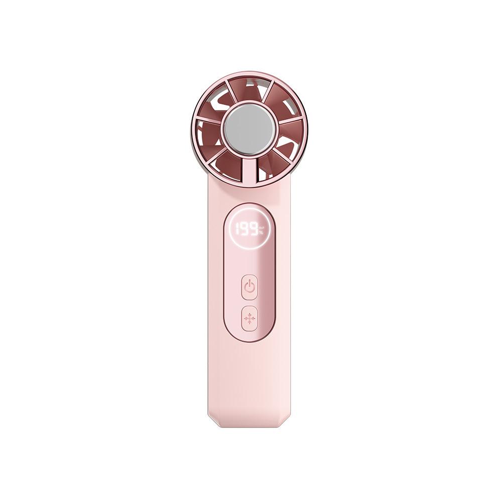 "Portable USB Rechargeable Foldable Neck Fan - Compact & Convenient for Desktop, Office, or Outdoor Use"