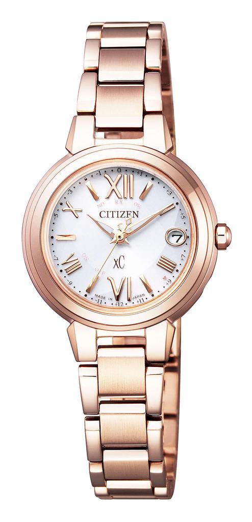 Citizen XC Watch in Pink Gold ES9435-51A Women's Eco-Drive Radio-Controlled
