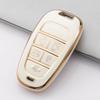 4/5/6/7 Buttons Gold Edge TPU Remote Key Fob Case Cover for 2020-2021 Hyundai Sonata Nexo DN8 Santa Fe TM Tucson NX4 Staria Ioniq