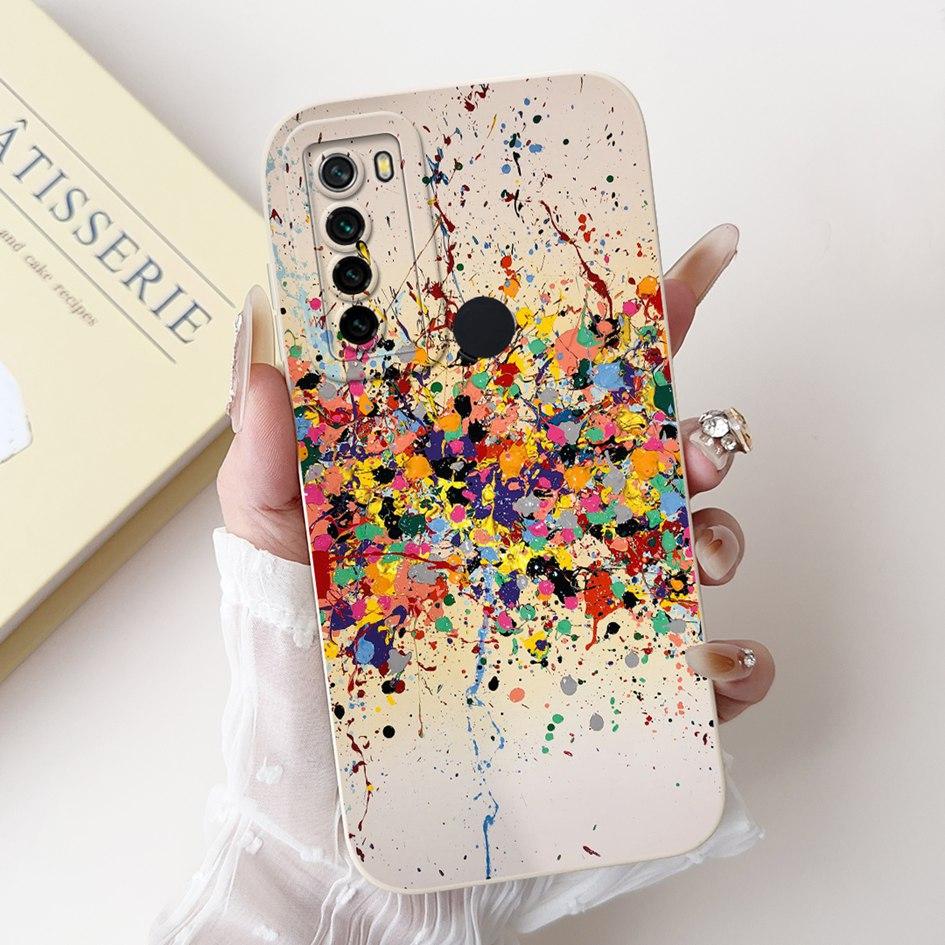 For Xiaomi Redmi Note 8 Case Luxury Flower Cactus Soft Silicone Camera Protection Cover For Redmi Note 8T Coque Note8 Phone Case